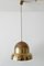Lámpara colgante sueca Mid-Century Modern grande de latón de Bergboms, años 50, Imagen 3