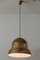 Large Mid-Century Swedish Modern Brass Pendant Lamp from Bergboms, 1950s 9