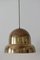 Large Mid-Century Swedish Modern Brass Pendant Lamp from Bergboms, 1950s 2