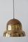 Lámpara colgante sueca Mid-Century Modern grande de latón de Bergboms, años 50, Imagen 1