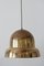 Large Mid-Century Swedish Modern Brass Pendant Lamp from Bergboms, 1950s 1