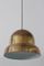 Large Mid-Century Swedish Modern Brass Pendant Lamp from Bergboms, 1950s 10