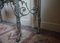 Antique Egyptian Revival Silvered Ormolu & Marble Console Table, Image 12