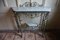 Antique Egyptian Revival Silvered Ormolu & Marble Console Table, Image 2