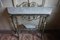 Antique Egyptian Revival Silvered Ormolu & Marble Console Table 17