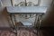 Antique Egyptian Revival Silvered Ormolu & Marble Console Table, Image 17