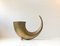 Mid-Century Horn-Shaped Brass Vase, 1940s 1