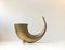 Mid-Century Horn-Shaped Brass Vase, 1940s, Image 1