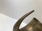 Mid-Century Horn-Shaped Brass Vase, 1940s 8
