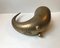 Mid-Century Horn-Shaped Brass Vase, 1940s 4