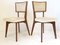 Mid-Century French Oak & Skai Chairs, 1950s, Set of 3 1