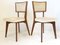 Mid-Century French Oak & Skai Chairs, 1950s, Set of 3, Image 1