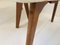 Mid-Century French Oak & Skai Chairs, 1950s, Set of 3, Image 9