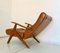 Vintage Brown Skai Chair, 1970s 4