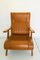 Vintage Brown Skai Chair, 1970s 2