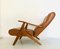 Vintage Brown Skai Chair, 1970s 5