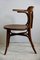 Antique Belgian Art Nouveau Bentwood Office Chair, Image 8