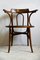 Antique Belgian Art Nouveau Bentwood Office Chair, Image 2