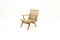 Mid-Century Teak and Cane Armchair, 1950s, Image 1