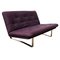 Purple & Chrome Two-Seater Sofa by Kho Liang Ie & Wim Crouwel for Artifort, 1968, Image 1
