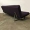 Purple & Chrome 3-Seater Sofa by Kho Liang Ie & Wim Crouwel for Artifort, 1968 4