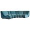 Modular Turquoise Sofa Set by Burkhardt Vogtherr for Rosenthal, 1970s, Set of 6 1