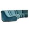 Modular Turquoise Sofa Set by Burkhardt Vogtherr for Rosenthal, 1970s, Set of 6, Image 8