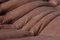 Sofá Togo Kentucky vintage de cuero marrón de Michel Ducaroy para Ligne Roset, Imagen 9