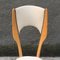 Italian Cherry & Ivory Skai Dining Chairs, 1950s, Set of 6, Image 5