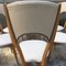 Italian Cherry & Ivory Skai Dining Chairs, 1950s, Set of 6, Image 4