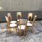 Italian Cherry & Ivory Skai Dining Chairs, 1950s, Set of 6, Image 1