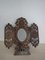Specchio pieghevole vintage in legno di olivo, Italia, Immagine 1