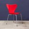 Rote 3107 Butterfly Stühle von Arne Jacobsen, 1955, 2er Set 4