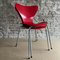 Rote 3107 Butterfly Stühle von Arne Jacobsen, 1955, 2er Set 14