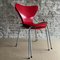 Sedie Butterfly 3107 rosse di Arne Jacobsen, 1955, set di 2, Immagine 14