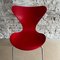 Rote 3107 Butterfly Stühle von Arne Jacobsen, 1955, 2er Set 6