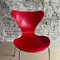 Chaises 3107 Butterfly Rouges par Arne Jacobsen, 1955, Set de 2 9