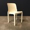 Weiße Selene Stühle von Vico Magistretti für Artemide, 1960er, 4er Set 4