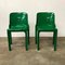 Green Selene Chairs by Vico Magistretti for Artemide, 1960s, Set of 4 5