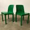 Green Selene Chairs by Vico Magistretti for Artemide, 1960s, Set of 4 2