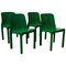 Green Selene Chairs by Vico Magistretti for Artemide, 1960s, Set of 4 1