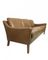 Danish Brown Leather Three-Seater Sofa, 1960s 2