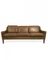 Danish Brown Leather Three-Seater Sofa, 1960s, Image 3