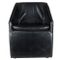 Italian Black Leatherette Armchair, 1980s 2
