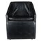 Italian Black Leatherette Armchair, 1980s, Image 2