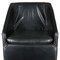 Italian Black Leatherette Armchair, 1980s 6