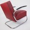 Wine Red Cantilever Chair from Thonet, 1930s 2