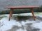 Table Basse en Marbre Rouge & Bois, Italie, 1950s 5