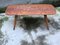 Italian Red Marble & Wood Coffee Table, 1950s 1