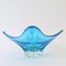 Cyan Blue Murano Glass Bowl, 1960s 2